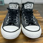 Converse  All Star Gray with Black Rose Print Chuck Taylor Sneaker Shoes Womens 7 Photo 1
