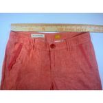 Anthropologie Women's Pilcro & the Letterpress Coral Linen Blend Pants 6 Breezy Photo 3