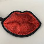 Betsey Johnson Luv  Black w/ Red & Pink Rose Crossbody Bag Purse Chain Strap Photo 2