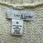 Lucy & Laurel  Ivory Single Button Short Sleeve Cardigan Photo 4
