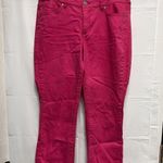 BKI Vintage America Jeans Women’s Size 6 28 Pink Boho Crop Mid Rise Stretch Photo 1