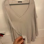 Brandy Melville White Long Sleeve Shirt Photo 0