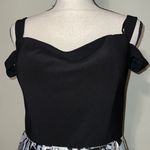 Blondie Nites by Stacy Sklar size 11 black & white formal dress zip back strappy Photo 4