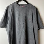 Tommy Hilfiger Vintage  T Shirt Gray XL Extra Large Flag Classic Embroidered Tee Photo 7