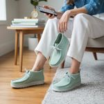 Clarks Origin Wallabee Women’s Mint Green Suede Shoes Photo 2