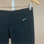Nike  Women's Medium Dri-Fit Legend Low Rise Veneer Capris 2.0 Leggings Neon Mesh Photo 8