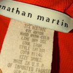 Jonathan Martin  S Y2K Summer Ribbed Front Tie Crop Top in Bright Orange Photo 1