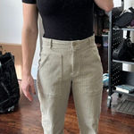 Wilfred Aritzia  Free Beige Tan Jeans Size 10 Photo 0