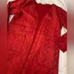 Solitaire  XL faux suede snake print long jacket Photo 6