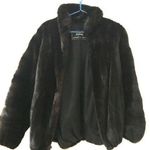 KAKAS Cropped Fur Coat Black Size L Photo 0