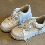 SheIn Women's White Sneakers with Chain Detail Photo 0