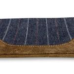 Coach Vintage Y2K Striped Denim & Brown Suede Leather Wristlet Photo 5