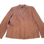 Rafaella ⭐️ Vintage 100% Linen  Blazer Button Up Jacket‎ Womens 14 Brown Neutral Photo 0