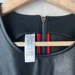 Spanx  Black Faux Leather Sleeveless Knee‎ Length Sheath Dress Size Medium Photo 5