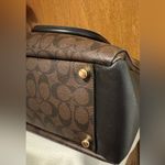 Coach AUTHENTIC MORGAN SIGNATURE PVC SATCHEL BAG PURSE F34617 BROWN/BLACK Photo 8