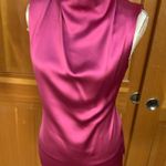Rachel Zoe NWOT,  Satin magenta cowl neck sleeveless top. Size Small Photo 6