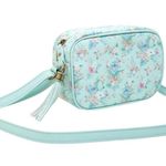Lounge Fly Disney Lilo & Stitch Mint Floral Camera Bag NWOT tropical crossbody Photo 1