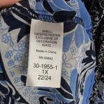 Woman Within  Studded Floral Print Tunic Top Size 22/24 Beaded Sheer Lightweight Photo 8