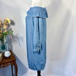 Anthropologie Pilcro and the Letterpress  Off Shoulder Chambray Dress Sz 2💛 Photo 5
