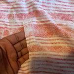 Rock & Republic ‎ Red Striped Button-Down Cap Sleeve Blouse Size L Photo 2