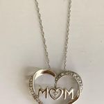10k Gold Diamond MoM Necklace with 10k Chain Photo 4