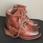 Vintage Foundry Co. Brown Allison Women’s Combat Leather Ankle Boots Size 7.5 Photo 1