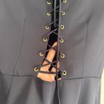 RACHEL by Rachel Roy | Navy Blue Cap Sleeve Flounce Skirt Lace Photo 5