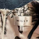 Milly  Isadora tropical birds sleeveless fitted gathered skirt racerback dress 2 Photo 7