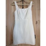 Lulus NWT  Blissfully Beaming White Sleeveless Bow Mini Dress Party Cocktail M Photo 3