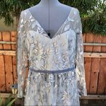 Notte Marchesa Metallic Leaf Embroidered Gown size 16 Photo 5