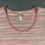LuLaRoe  Shirt Womens Small Pink Striped Classic Tee Short Sleeve Round Neck Photo 1
