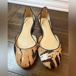 Talbots Leonora Tiger Stripe Horse Hair Flats Size 6B Photo 5