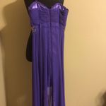 B Darlin ❤️ Purple high low beaded formal dress ❤️ Photo 4