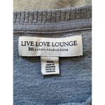 LIVE LOVE LOUNGE Light Gray Crew Neck Soft Loungewear Sweatshirt Size Medium Photo 3