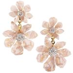 Lele Sadoughi NWOT  crystal floral drop earrings Photo 0