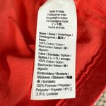 J.Crew Eyelet Ruffle Front Tank Top Shirt Womens S Small Blouse Coral Boho Photo 3