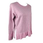 Athleta  Balance Pullover Pink Speckled Victorian Berry Sweatshirt Top Small Photo 4