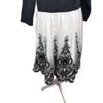 Crochet/embroidered midi dress, 4X, holiday, formal, festive, party, cotton Multiple Photo 2