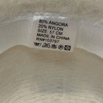 Women’s White Angora Bucket Hat Size 57cm Photo 6