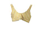 Mustard Yellow and white strip d Bikini color sz Medium Photo 1