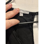 Bryn‎ Walker 100% LINEN JUMPSUIT Size Large Cinched Waist Short Sleeve Black Photo 6