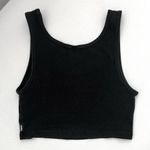 Aritzia TNA HomeStretch™ Ribbed Scoopneck Cropped Tank in Size XS Black Photo 1