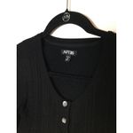 Apt. 9 Apt.‎ 9 Black Cardigan Sweater Ribbed Knit Button Front Petite Size S Photo 2