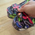 Larroudé Dolly Floral Patent Leather Platform Sandals EUC Black Size 5.5 Photo 5