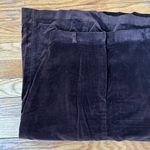 Vintage deep brown velvet skirt with front slit 1970s style zipper size 11 Photo 7