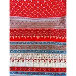 Vintage 1970's Rags by Kressandra Hippie Festival Floral Red Dress Halter XS Photo 3