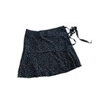 Brandy Melville Genevieve Wrap Skirt Navy Floral Made In Italy One Size Photo 1