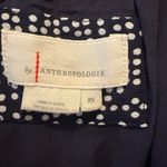 Anthropologie Robin Tiered Ruffle Dress in Navy and White Polka Dot Photo 3