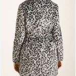 Chico's Chico’s Faux Fur Animal Print Belted Grey Jacket Chico’s Size 2 US L/12 Photo 10
