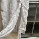 Chic White Floral Dress with Embroidery Size M Photo 2